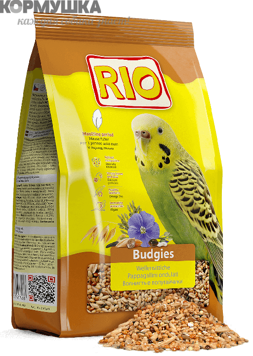РИО корм для волнистых попугаев в период линьки 1 кг