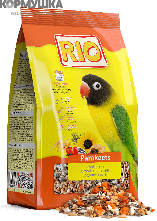 РИО корм для средних попугаев Основной рацион 1 кг