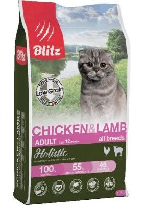 Blitz курица/ягненок для кошек 5 кг