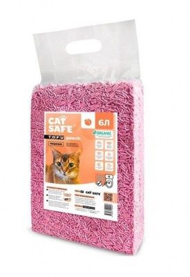 Cat Safe Тофу Персик 6 л