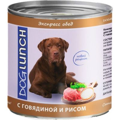 Дог Ланч экспресс-обед говядина с рисом тушеные 750 г