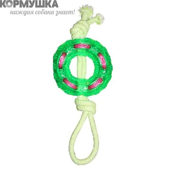 Игрушка (Triol) из термопластичной резины Кольцо с верёвкой 12 см                                   