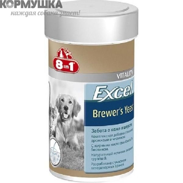 8in1 Eur: Excel Brewer`s 140таб, д/собак (100мл)