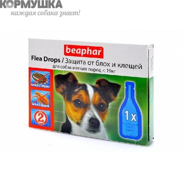 Beaphar: капли от блох д/собак мелких пород 1 доза