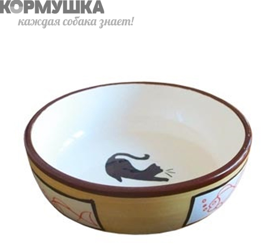 Миска (Leonardo)  керамич. HD-Р156 "Кошка"