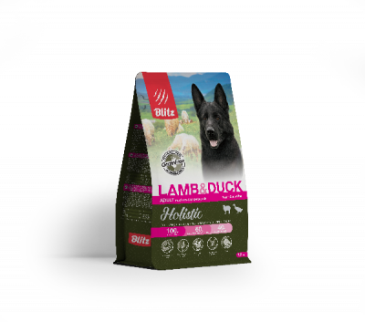 Blitz ягнeнок/утка беззерновой для собак 1,5 кг