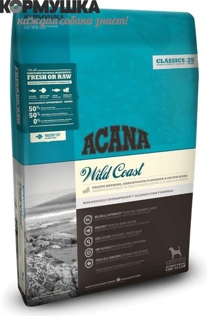 Акана Вайлд Коуст Дог 11,4 кг