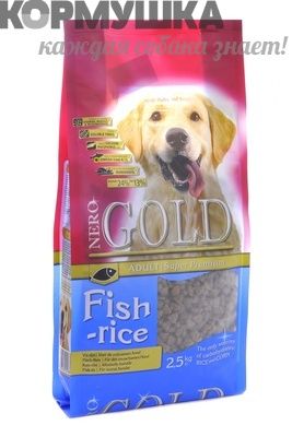 NERO GOLD  для Взрослых собак Рыбный коктейль, рис и овощи  2,5 кг