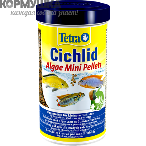 Tetra Cichlid Algae Mini Pellets корм для небольших цихлид, 500 мл