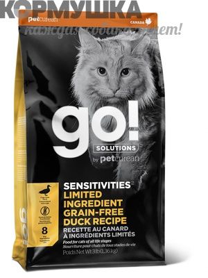 GO! Sensitivities Утка для кошек 7,25 кг