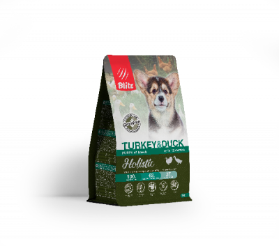 Blitz индейка/утка беззерновой для щенков 500 г
