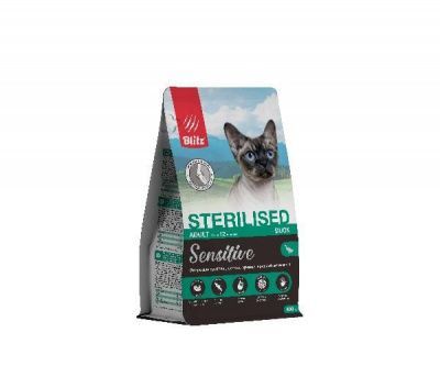 Блиц для кошек стерилайзед Утка 400 г