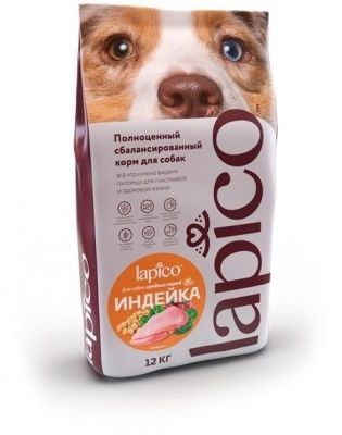 Lapico Advanced корм д/собак средних пород с Индейкой 12 кг