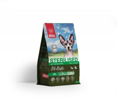 Blitz Holistic STERILISED Утка/Кролик 1,5 кг