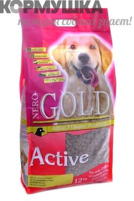 NERO GOLD  для Активных собак Курица и рис 12 кг