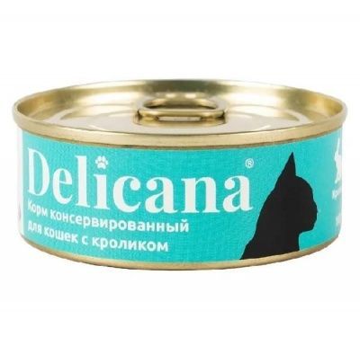 Delicana кролик для взр.кошек 100 г