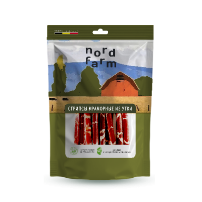 NORD FARM Стрипсы мраморные из утки 90 г